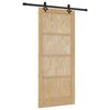 vidaXL Cs&uacute;sz&oacute; ajt&oacute; ORKDAL 86 x 198,5 cm T&ouml;m&ouml;r Fenyőfa Term&eacute;szetes