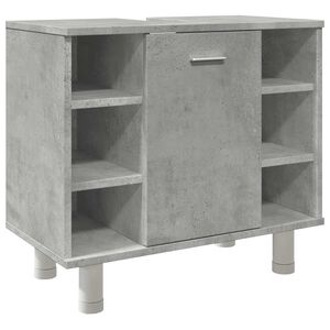 vidaXL betonsz&uuml;rke szerelt fa f&uuml;rdőszobaszekr&eacute;ny 60 x 32 x 53,5 cm