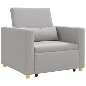 vidaXL Kih&uacute;zhat&oacute; kanap&eacute;&aacute;gy egyszem&eacute;lyes Felhős sz&uuml;rke 90 x 165 x 87 cm