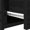 vidaXL &Eacute;jjeliszekr&eacute;ny fi&oacute;kkal Fekete t&ouml;lgy 34 x 36 x 50 cm Faanyag