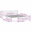 vidaXL Ágykeret fejtámlával Faggyú barna 200 x 210 cm Tömör fenyőfa