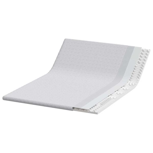 vidaXL Matrac topper Feh&eacute;r 160 x 200 cm Jacquard Sz&ouml;vet