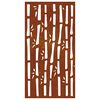 vidaXL bambuszmint&aacute;s corten ac&eacute;l kerti fald&iacute;sz 105 x 55 cm