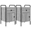 vidaXL &Eacute;jjeliszekr&eacute;ny 2 db Sz&uuml;rke Sonoma 35 x 36,5 x 61 cm Szerelt Fa