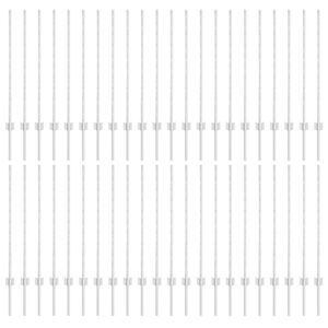 vidaXL Ker&iacute;t&eacute;soszlop 44 pcs Ez&uuml;st 140 cm Ac&eacute;l
