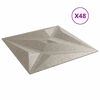 vidaXL 48 db betonmint&aacute;s XPS csillagmint&aacute;s fali panel 50 x 50 cm 12 m&sup2;