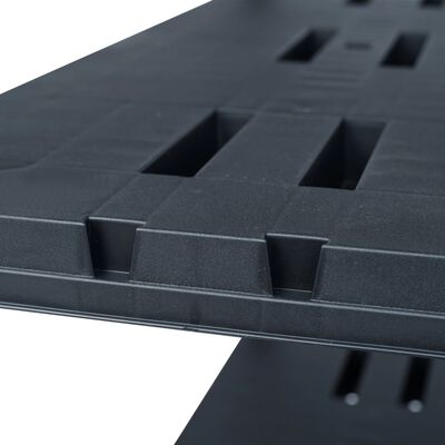 vidaXL fekete műanyag tároló polc 260 kg 90 x 40 x 180 cm