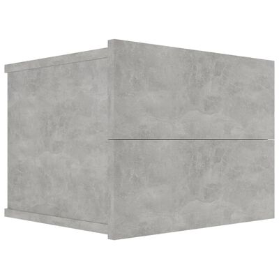 vidaXL 2 db betonszürke forgácslap éjjeliszekrény 40 x 30 x 30 cm