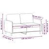 vidaXL k&eacute;tszem&eacute;lyes k&eacute;k b&aacute;rsony kanap&eacute; 120 cm