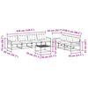 vidaXL K&uuml;lt&eacute;ri kanap&eacute; szett p&aacute;rn&aacute;val 8 pcs Term&eacute;szetes &eacute;s b&eacute;zs