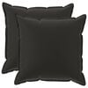 vidaXL P&aacute;rna huzat 2 db HOUTEN Fekete 80 x 80 cm Poli&eacute;szter