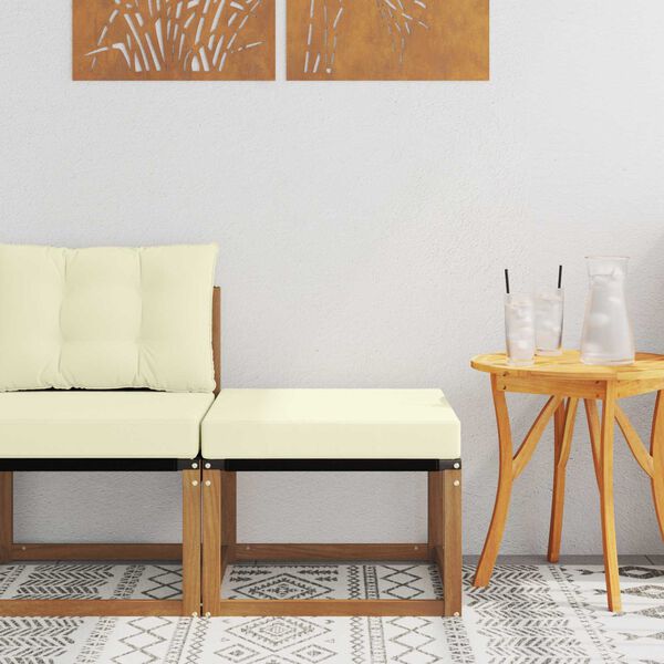 vidaXL K&uuml;lt&eacute;ri l&aacute;btart&oacute; T&ouml;m&ouml;r ak&aacute;cfa &eacute;s textil&eacute;n sz&ouml;vet Term&eacute;szetes