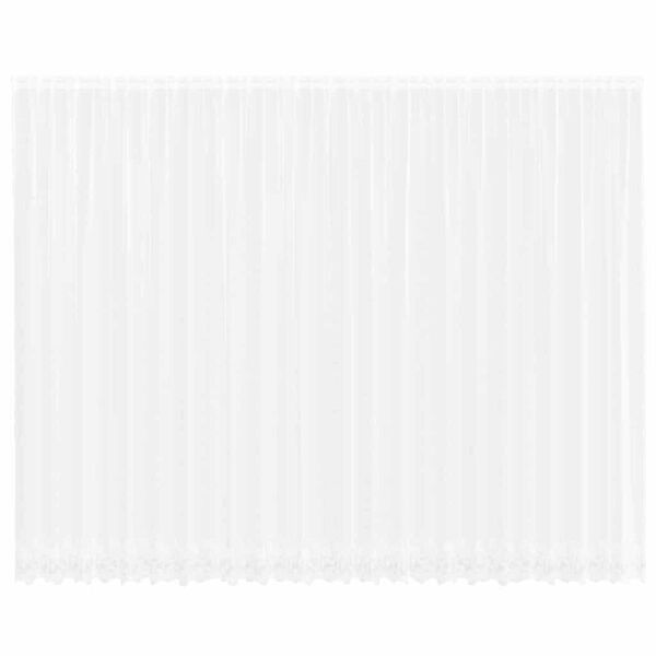 vidaXL Csipk&eacute;s F&uuml;gg&ouml;ny f&uuml;gg&ouml;ny&ouml;kkel Feh&eacute;r 260 x 600 cm Poli&eacute;szter