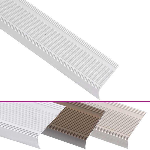 vidaXL 15 db ez&uuml;stsz&iacute;nű L-alak&uacute; alum&iacute;nium l&eacute;pcső&eacute;lv&eacute;dő 90 cm