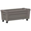 vidaXL Calypso cser&eacute;p kerekekkel Sz&uuml;rke 79 x 35 x 33 cm PP