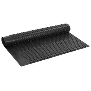 vidaXL Bord&aacute;zott v&iacute;zelvezető lap Fekete 1 x 20 m HDPE