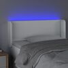 vidaXL feh&eacute;r műbőr LED-es fejt&aacute;mla 83x16x78/88 cm