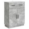 vidaXL Sz&eacute;f fi&oacute;kkal Betonsz&uuml;rke 66 x 34,5 x 87 cm Szerelt Fa