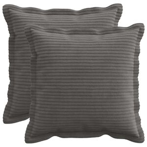 vidaXL P&aacute;rna huzat 2 db HOUTEN S&ouml;t&eacute;tsz&uuml;rke 30 x 30 cm cord