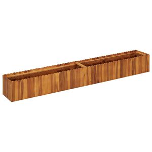 vidaXL t&ouml;m&ouml;r ak&aacute;cfa kerti magas&aacute;gy&aacute;s 200 x 30 x 25 cm