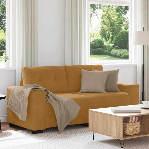 vidaXL barna b&aacute;rsony loveseat kanap&eacute; 180x77x82 cm