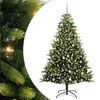 vidaXL Mesters&eacute;ges Hajl&iacute;tott Kar&aacute;csonyfa 300 LED-del Z&ouml;ld 240 cm
