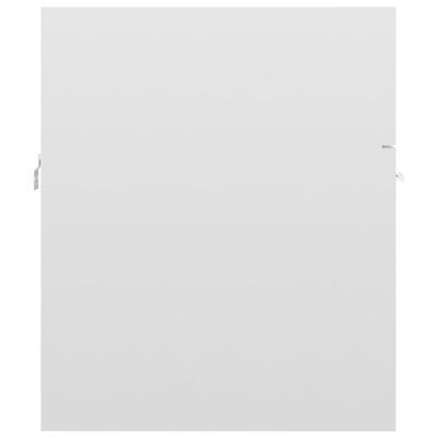 vidaXL magasfényű fehér forgácslap mosdószekrény 41 x 38,5 x 46 cm