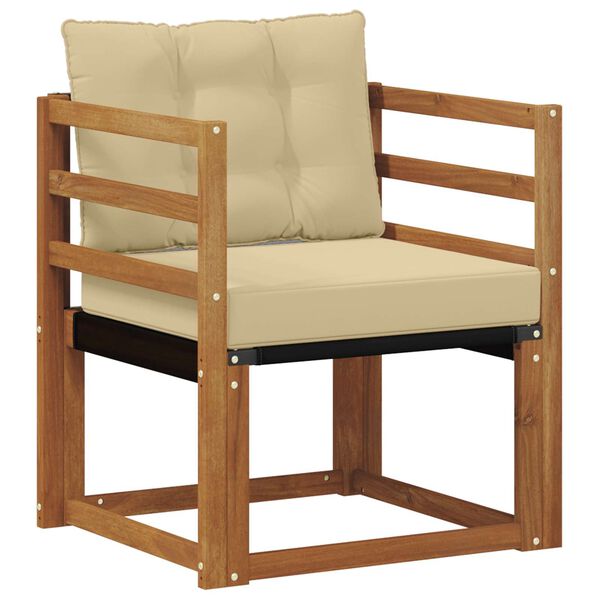 vidaXL K&uuml;lt&eacute;ri kanap&eacute; T&ouml;m&ouml;r ak&aacute;cfa &eacute;s textil&eacute;n Term&eacute;szetes