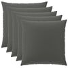 vidaXL P&aacute;rna huzat 6 pcs HEERLEN Antracitsz&uuml;rke 80 x 80 cm Poli&eacute;szter