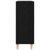 vidaXL Sz&eacute;f fi&oacute;kkal Musta tammi 34 x 69.5 x 90 cm Faanyag