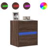 vidaXL barna t&ouml;lgysz&iacute;nű fali TV-szekr&eacute;ny LED-del 41 x 31 x 45 cm