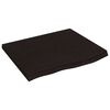 vidaXL s&ouml;t&eacute;tbarna kezelt t&ouml;m&ouml;r fa f&uuml;rdőszobai pult 60x60x(2-4) cm