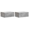 vidaXL Fali &eacute;jjeli szekr&eacute;ny 2 pcs Betonsz&uuml;rke 49 x 34,5 x 20 cm