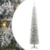 vidaXL Mű kar&aacute;csonyfa 300 LED-del Z&ouml;ld 300 cm PVC, ac&eacute;l &eacute;s műanyag