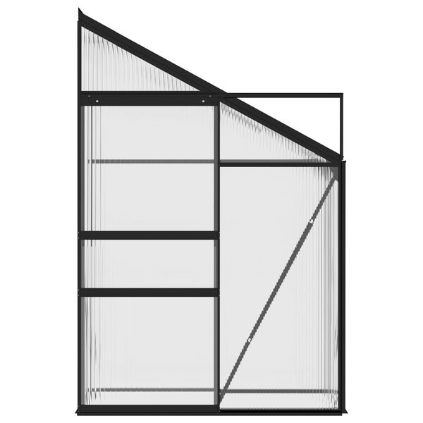 vidaXL antracitsz&uuml;rke alum&iacute;nium melegh&aacute;z 1,38 m&sup3;