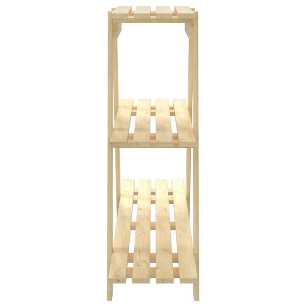 vidaXL tömör fenyőfa virágtartó állvány 101 x 23 x 79 cm