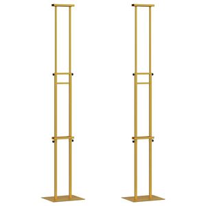 vidaXL Ki&aacute;ll&iacute;t&oacute; &Aacute;llv&aacute;ny 2 db Arany 30 x 23,5 x 210 cm Ac&eacute;l