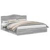 vidaXL T&aacute;rol&oacute;s &Aacute;gy fi&oacute;kkal Sz&uuml;rke Sonoma 200 x 200 cm Szerelt Fa