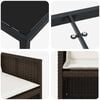 vidaXL Kert &eacute;tkező szett 5 pcs Barna polirattan