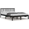 vidaXL Small Double fekete t&ouml;m&ouml;r fenyőfa &aacute;gykeret 120 x 190 cm