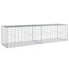vidaXL horganyzott vas gabion kos&aacute;r fed&eacute;llel 200 x 50 x 50 cm