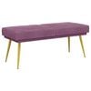vidaXL K&eacute;ttag&uacute; pad Lila 120 x 45 x 46 cm B&aacute;rsony