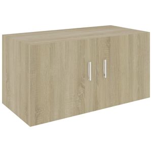 vidaXL sonoma t&ouml;lgy szerelt fa falra szerelhető szekr&eacute;ny 80x39x40 cm