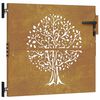 vidaXL famint&aacute;s corten ac&eacute;l kerti kapu 85x100 cm