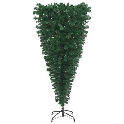 vidaXL megvilágított fordított műkarácsonyfa gömb szettel 210 cm