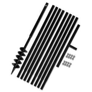 F&ouml;ld F&uacute;r&oacute; 100 mm Foganty&uacute; Hosszabb&iacute;t&oacute; Cs&ouml; 9 m Ac&eacute;l