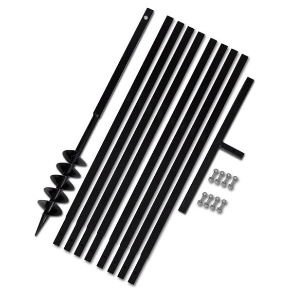 F&ouml;ld F&uacute;r&oacute; 100 mm Foganty&uacute; Hosszabb&iacute;t&oacute; Cs&ouml; 9 m Ac&eacute;l