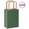 vidaXL 250 db z&ouml;ld pap&iacute;rzacsk&oacute;k foganty&uacute;kkal 15x8x21 cm