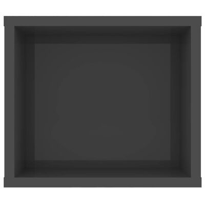 vidaXL magas fényű szürke forgácslap függő TV-szekrény 100x30x26,5 cm