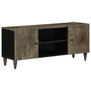 vidaXL vil&aacute;gossz&uuml;rke t&ouml;m&ouml;r mang&oacute;fa TV-szekr&eacute;ny 105x33,5x46 cm